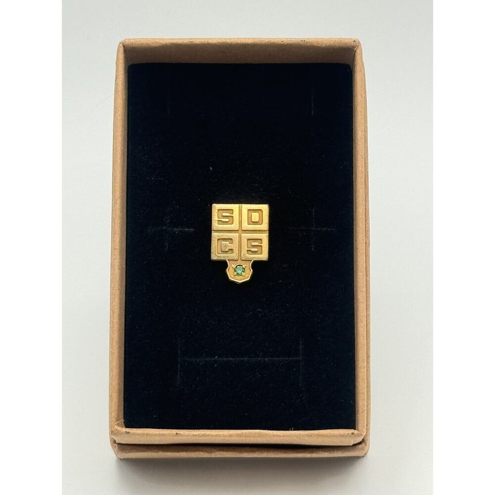 VINTAGE 10k Gold Filled S.D.C. Secret Society Fraternal Pin SDC G1